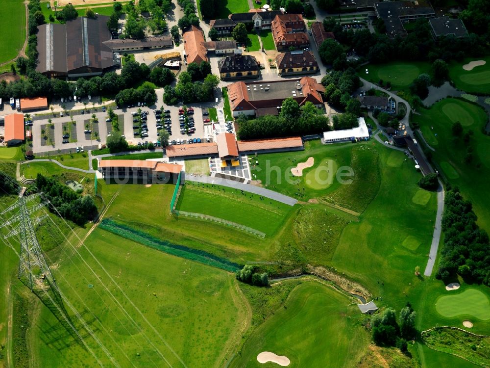 Ludwigsburg von oben - Die Golfanlage Schloss Monrepos in Ludwigsburg im Bundesland Baden-Württemberg