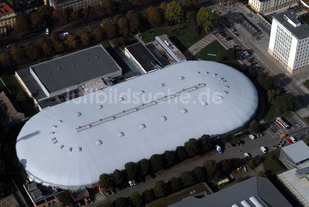 Erfurt aus der Vogelperspektive: Die Gunda-Niemann-Stirnemann-Halle