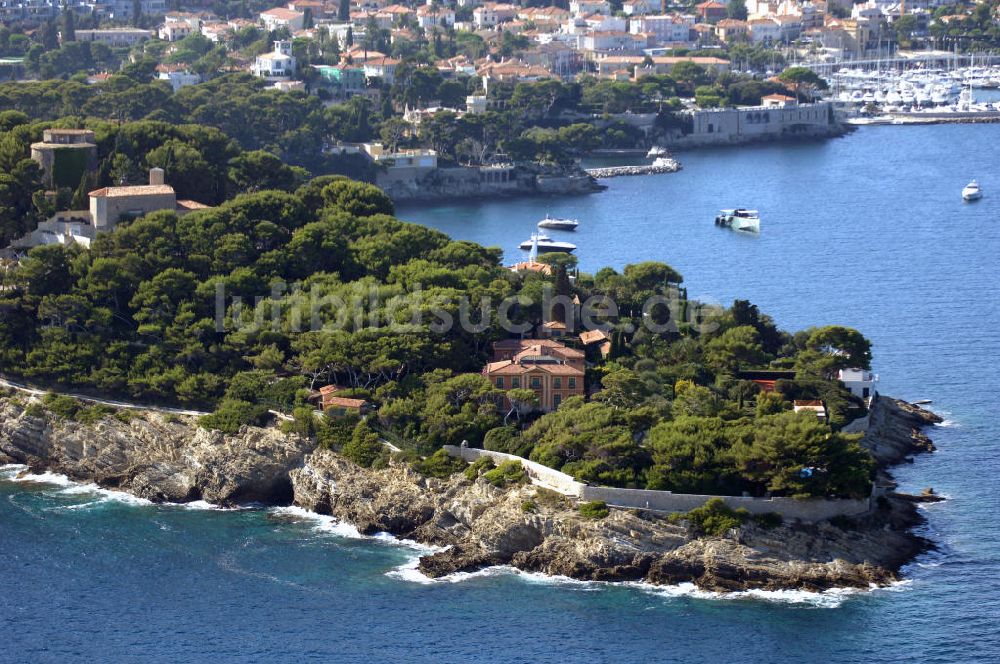 Saint-Jean-Cap-Ferrat von oben - Die Halbinsel Saint-Jean-Cap-Ferrat und der Hafen