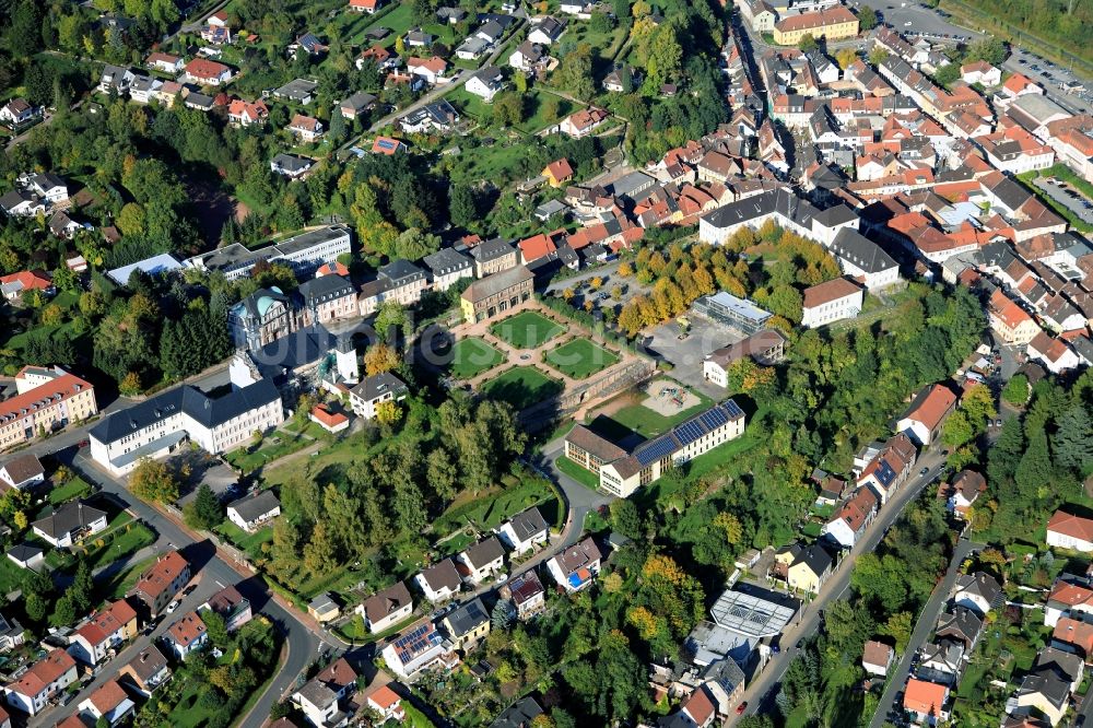 Blieskastel aus der Vogelperspektive: Die historische Innenstadt von Blieskastel im Bundesland Saarland