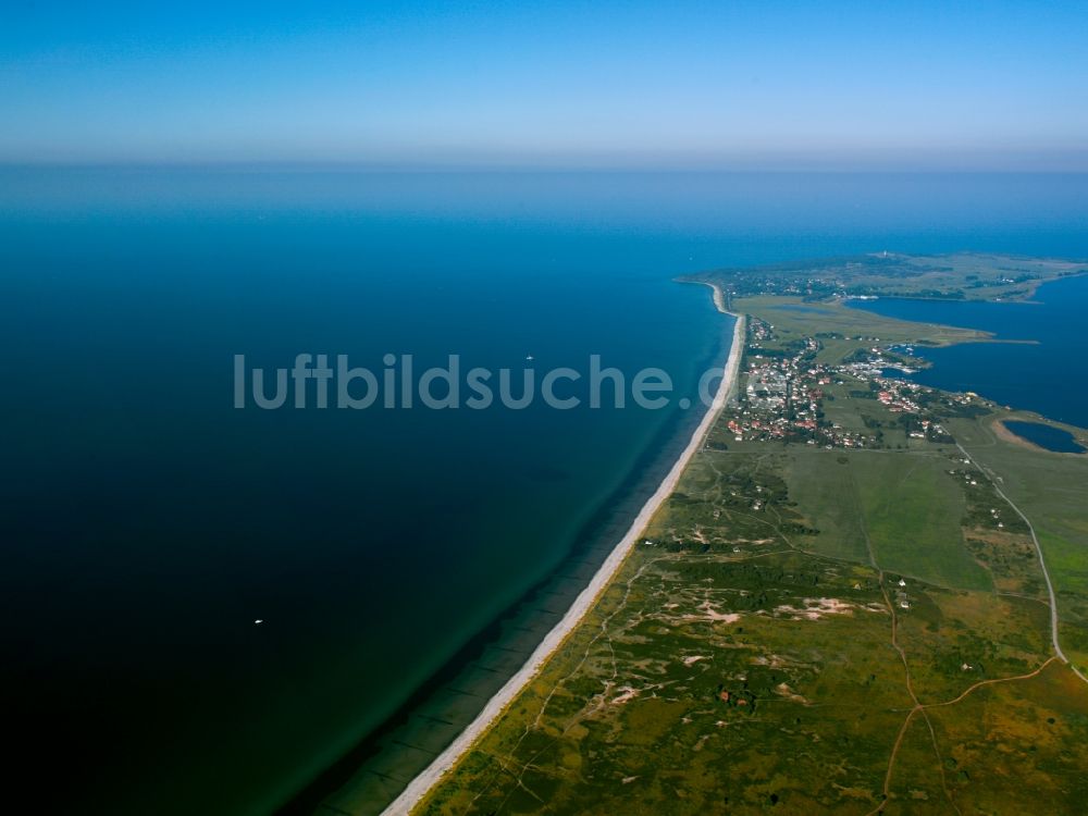 Luftbild Insel Hiddensee - Die Insel Hiddensee im Bundesland Mecklenburg-Vorpommern