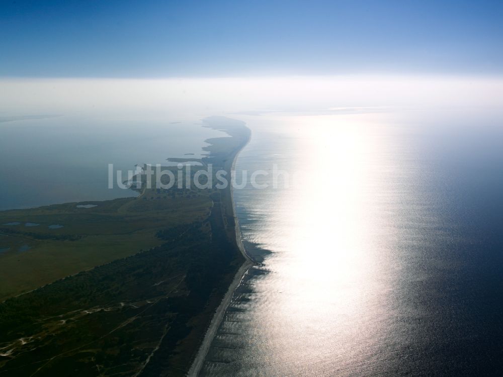 Luftaufnahme Insel Hiddensee - Die Insel Hiddensee im Bundesland Mecklenburg-Vorpommern