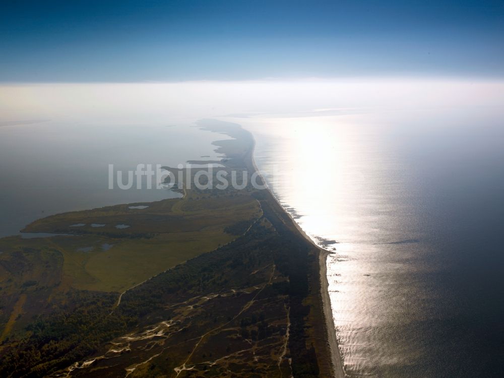 Insel Hiddensee von oben - Die Insel Hiddensee im Bundesland Mecklenburg-Vorpommern