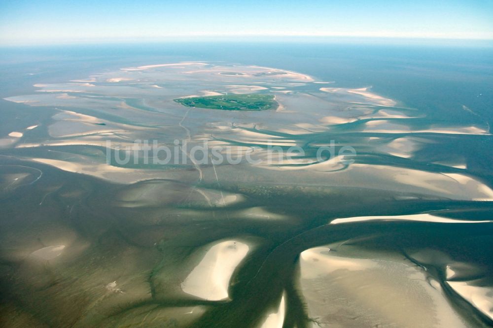 Luftbild Neuwerk - Die Insel Neuwerk im Hamburgischen Wattenmeer im Bundesland Niedersachsen