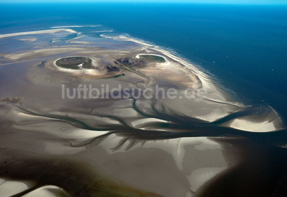 Luftaufnahme Scharhörn - Die Insel Scharhörn im Bundesland Niedersachsen