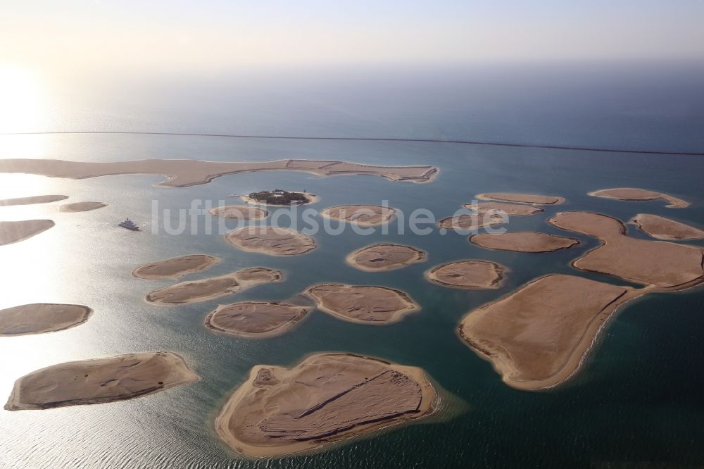 Dubai aus der Vogelperspektive: Die Inselwelt The World in Dubai in Vereinigte Arabische Emirate