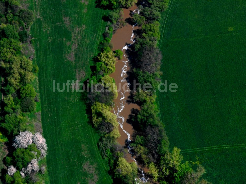 Luftaufnahme Bad Friedrichshall - Die Jagst in Bad Friedrichshall im Bundesland Baden-Württemberg