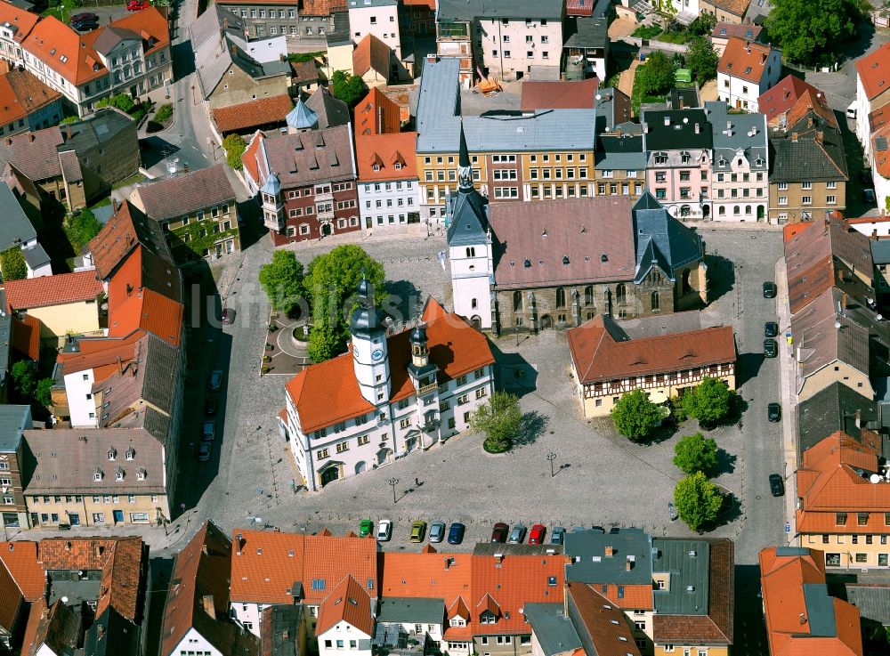 Luftbild Eisenberg - Die Kirche St. Peter in Eisenberg im Bundesland Thüringen