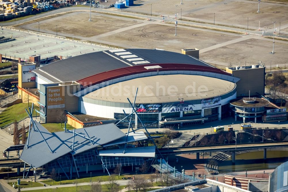 Luftaufnahme Oberhausen - Die König-Pilsener-Arena in Oberhausen im Bundesland Nordrhein-Westfalen