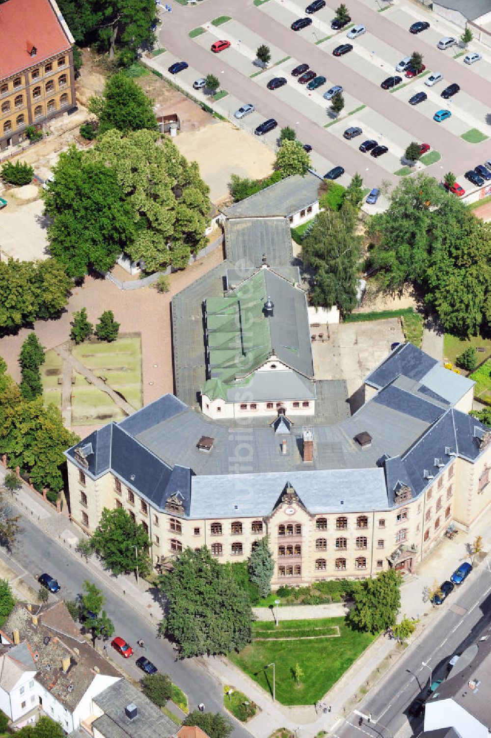 Luftbild Wittenberg - Die Kreisvolkshochschule in Wittenberg in Sachsen-Anhalt