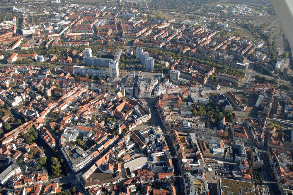 Luftaufnahme Erfurt - Die Krämpferstraße in Erfurt