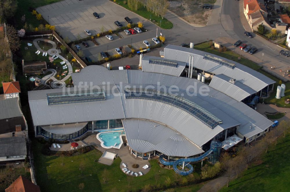 Luftaufnahme Bad Frankenhausen - Die Kyffhäuser Therme Soleheilbad