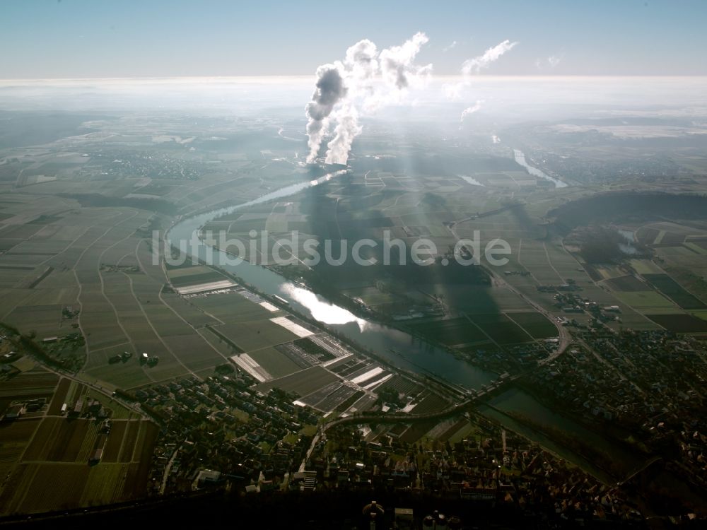 Heilbronn aus der Vogelperspektive: Die Landschaft um Heilbronn im Bundesland Baden-Württemberg