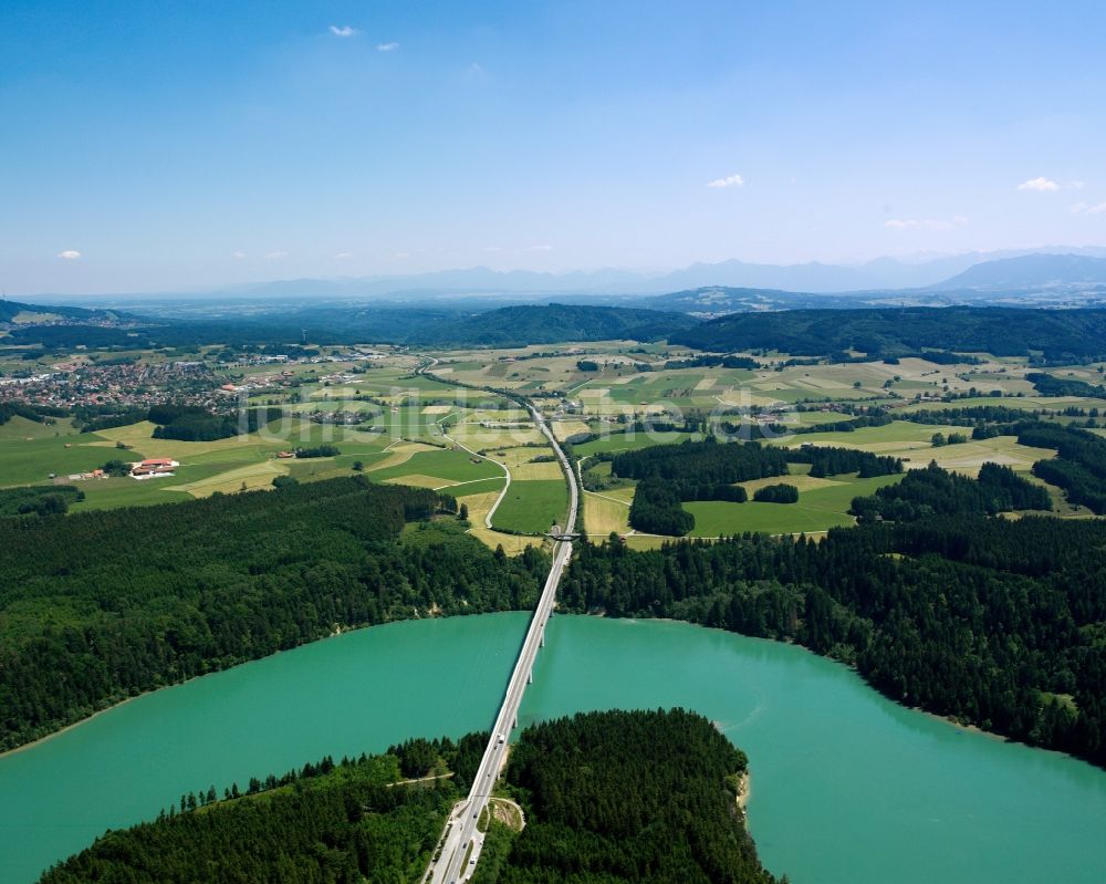 Luftbild Schongau - Die Lechtalbrücke und ihre Umgebung in Schongau im Bundesland Bayern