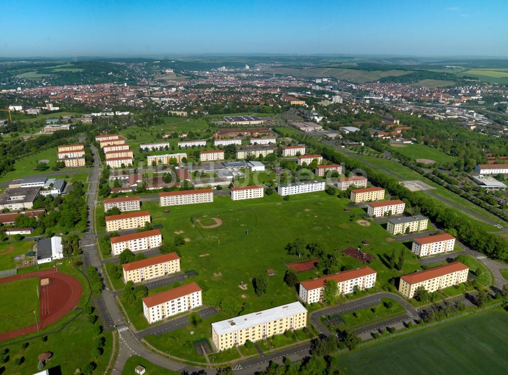 Luftaufnahme Würzburg - Die Leighton-Barracks im unterfränkischen Würzburg in Bayern