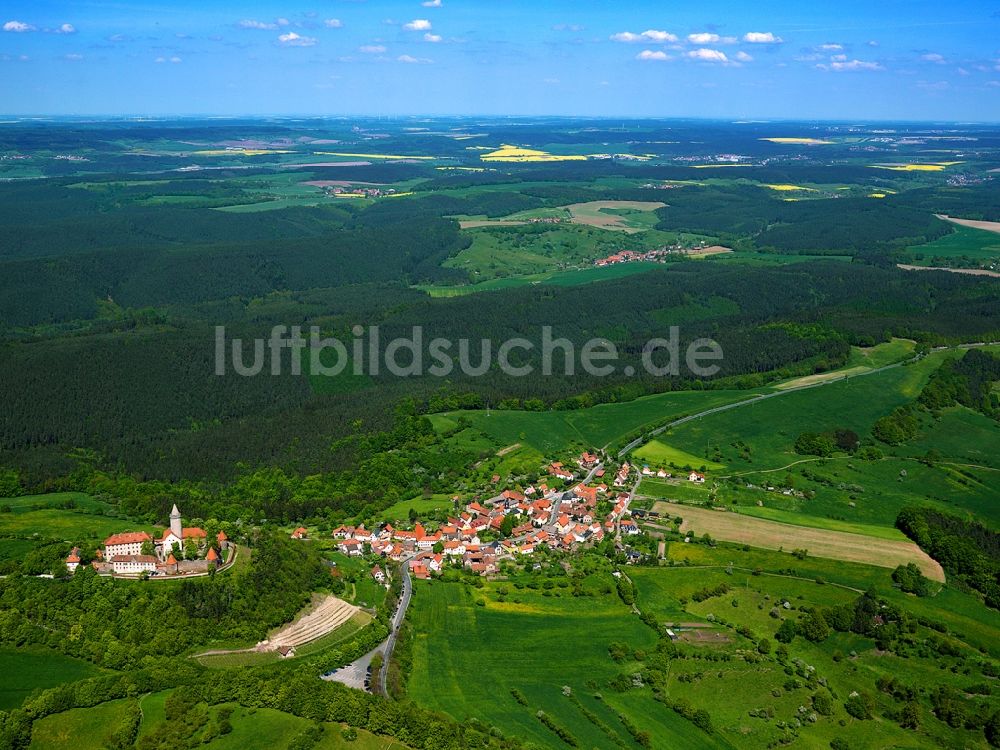 Luftbild Seitenroda - Die Leuchtenburg in der Gemeinde Seitenroda im Bundesland Thüringen