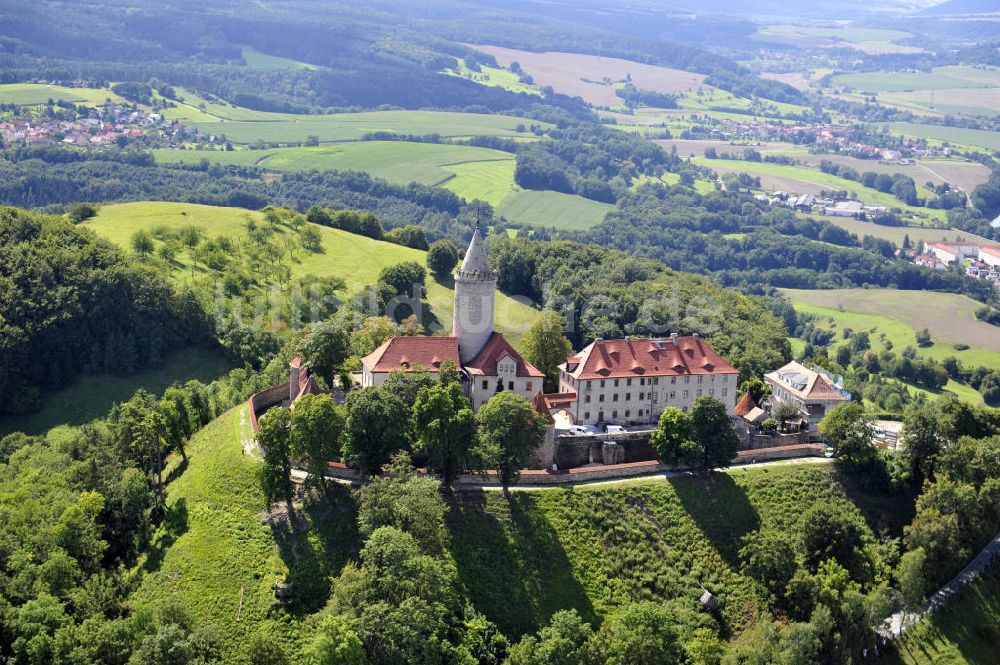 Luftaufnahme Seitenroda - Die Leuchtenburg in Seitenroda, Thüringen