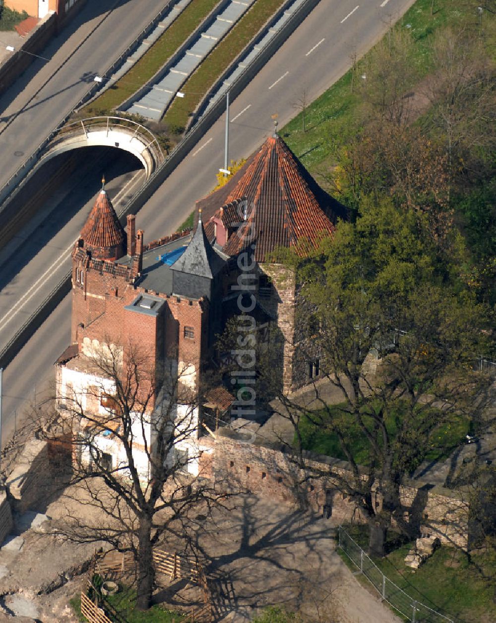 Magdeburg aus der Vogelperspektive: Die Lukasklause in Magdeburg