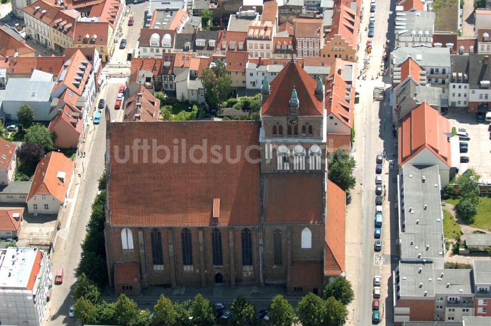 Luftaufnahme Greifswald - Die St.-Marien-Kirche in Greifswald