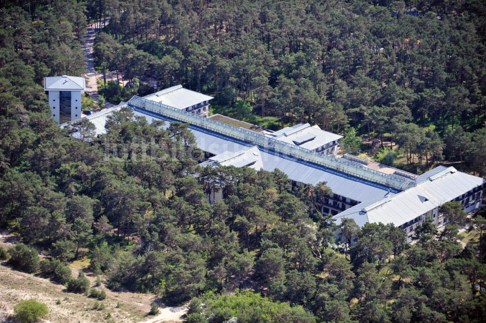 Luftaufnahme Trassenheide - Die MediClin Dünenwald Klinik im Norden der Ostseeinsel Usedom