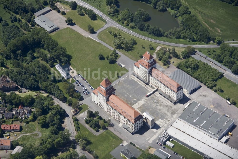 Luftbild Wurzen - Die Mühlenwerke am Mühlgraben in Wurzen im Bundesland Sachsen