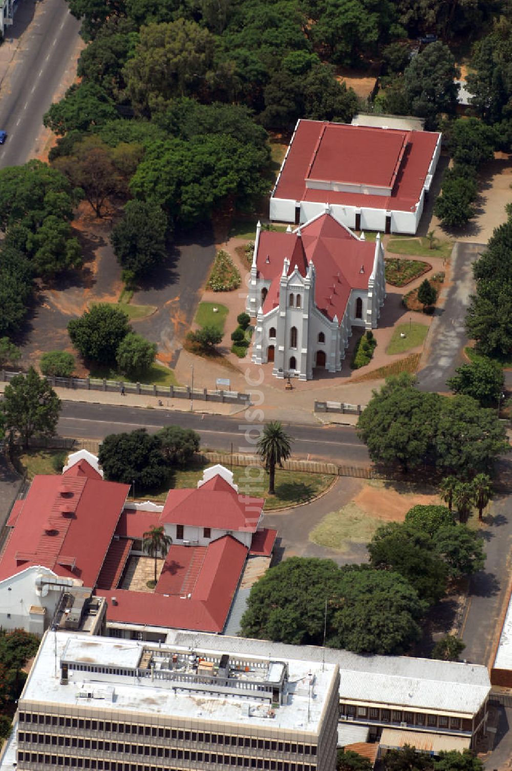 RUSTENBURG aus der Vogelperspektive: Die Moedergemeente Kirche in Rustenburg