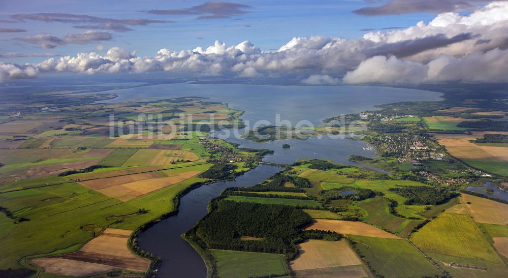 Rechlin von oben - Die Müritz in Mecklenburg-Vorpommern