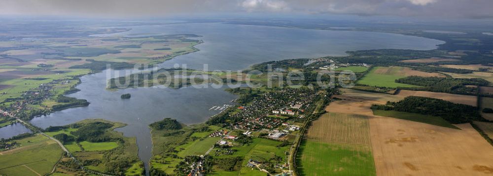 Rechlin von oben - Die Müritz in Mecklenburg-Vorpommern