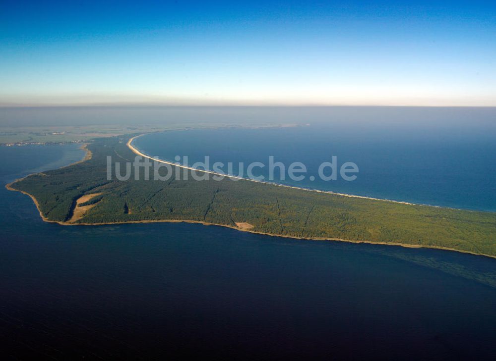 Luftbild Breege - Die Nehrung Schaabe auf der Ostseeinsel Rügen