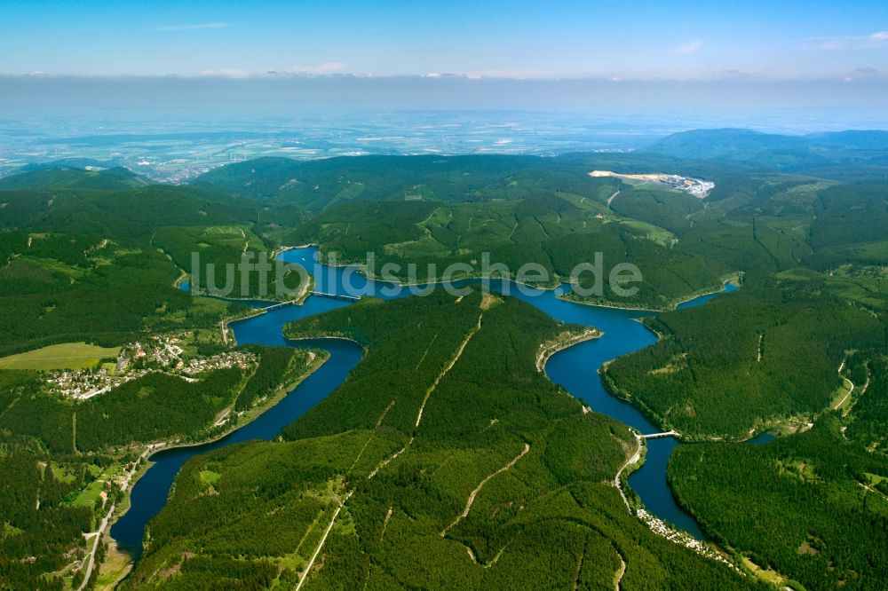 Luftbild Harz - Die Okertalsperre und die Okerstauseen im Harz im Bundesland Niedersachsen