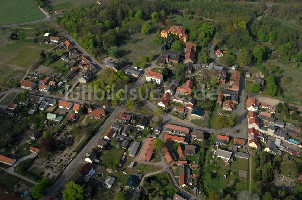 Luftbild Fretzdorf - Die Ortschaft Fretzdorf bei Wittstock/ Dosse