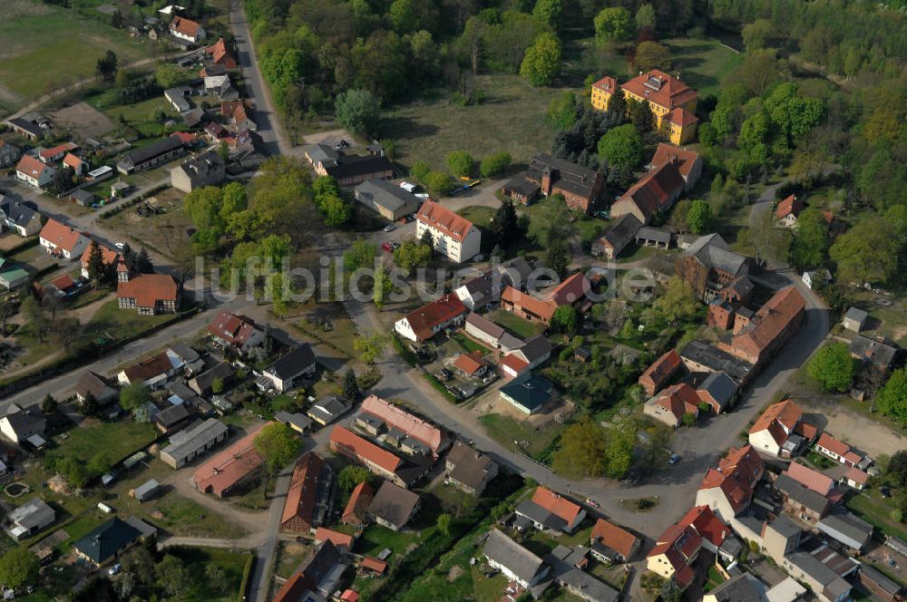 Fretzdorf aus der Vogelperspektive: Die Ortschaft Fretzdorf bei Wittstock/ Dosse