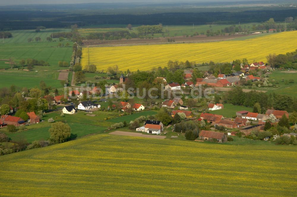 Luftaufnahme Lichtenberg - Die Ortschaft Lichtenberg in Brandenburg