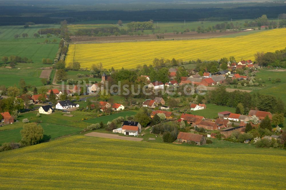 Lichtenberg von oben - Die Ortschaft Lichtenberg in Brandenburg