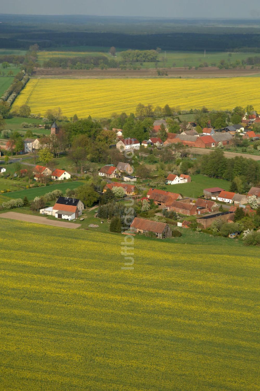 Luftbild Lichtenberg - Die Ortschaft Lichtenberg in Brandenburg