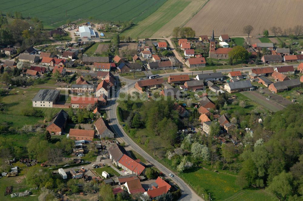 Luftaufnahme Papenbruch - Die Ortschaft Papenbruch in Brandenburg