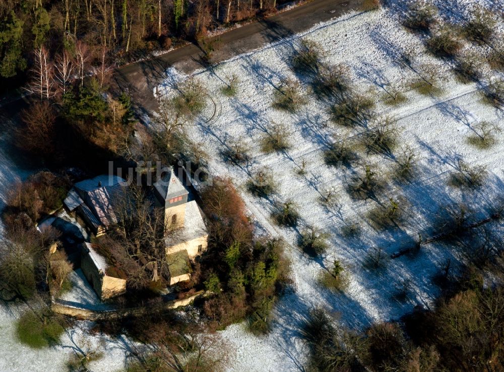 Eppingen bei Heilbronn von oben - Die Ottilienbergkapelle bei Eppingen im Bundesland Baden-Württemberg