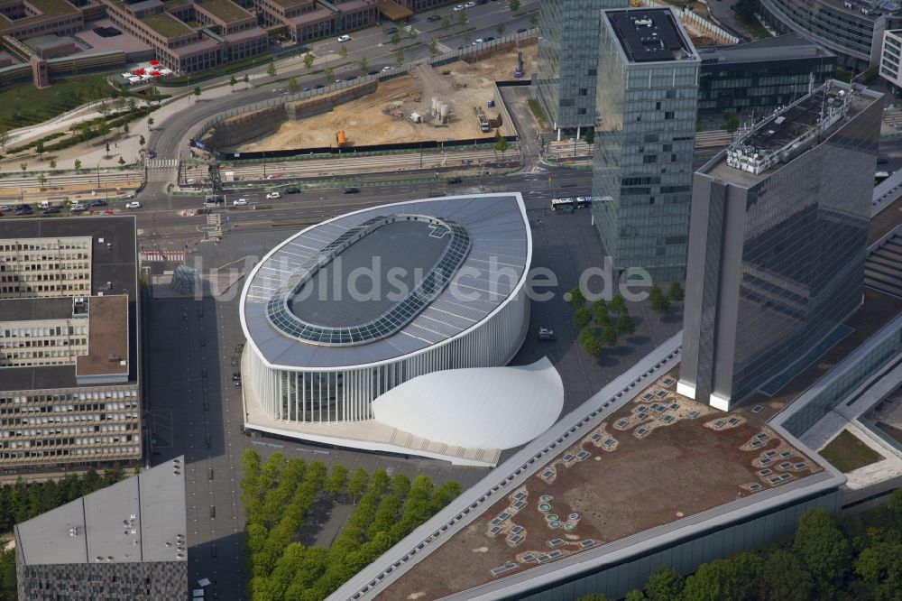 Luxemburg von oben - Die Philharmonie in Luxemburg in Distrikt Luxemburg, Luxemburg