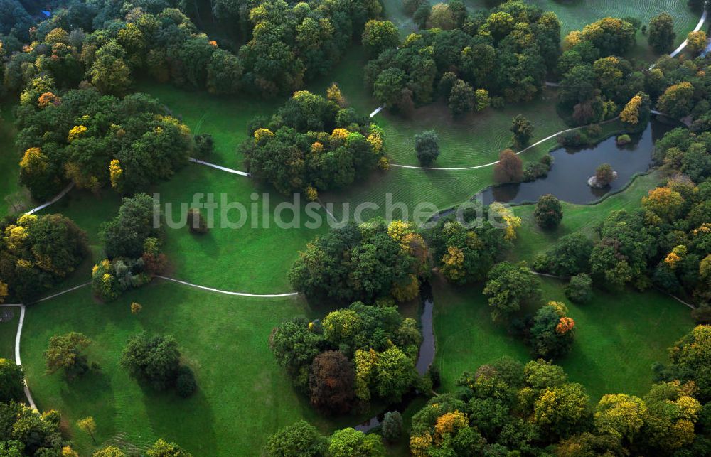 Luftbild Cottbus - Die Pyramidenebene im Branitzer Park in Cottbus