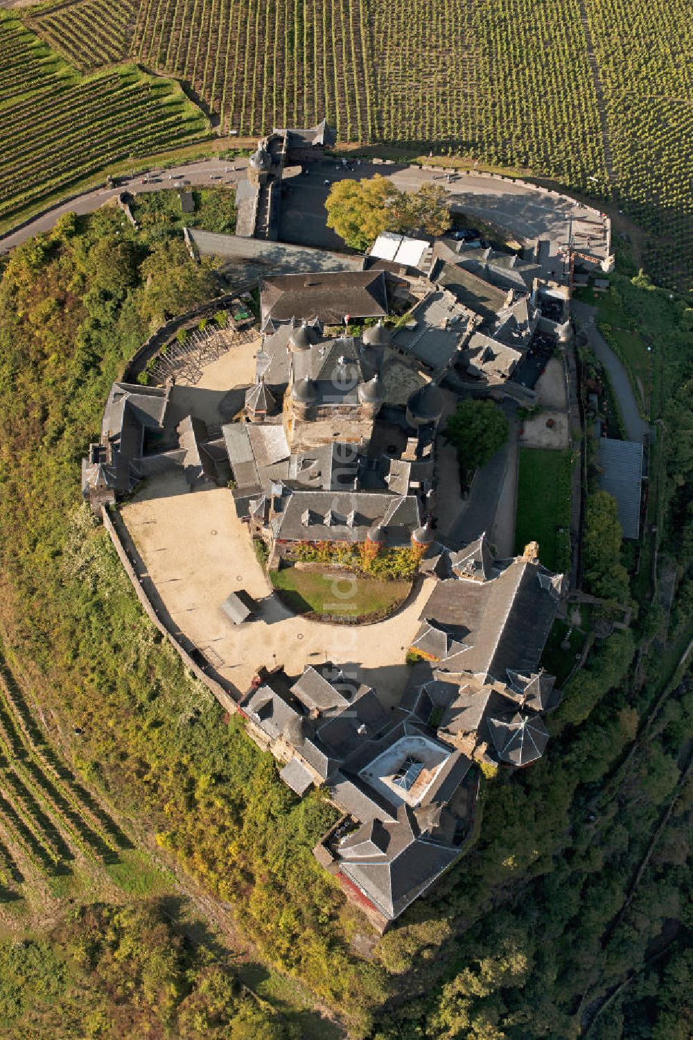 Luftbild Cochem - Die Reichsburg Cochem am Mosellauf in Rheinland-Pfalz