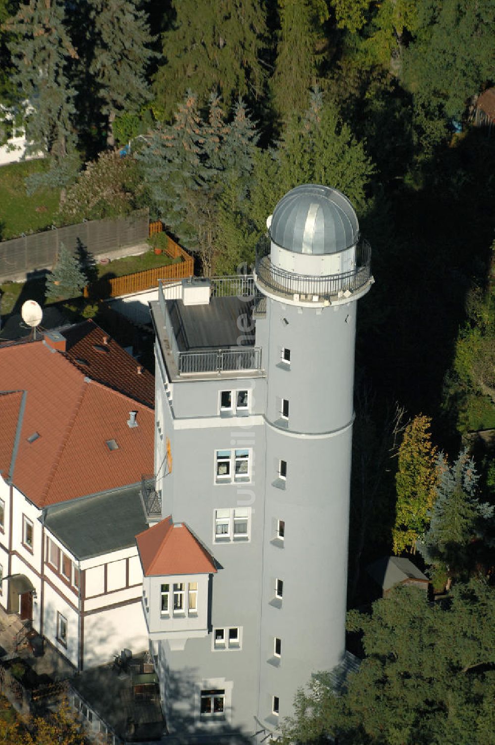 Luftaufnahme Gotha - Die Rohrbacher Sternwarte in Gotha