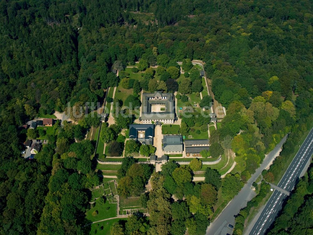 Bad Homburg vor der Höhe aus der Vogelperspektive: Die Saalburg in Bad Homburg vor der Höhe im Bundesland Hessen