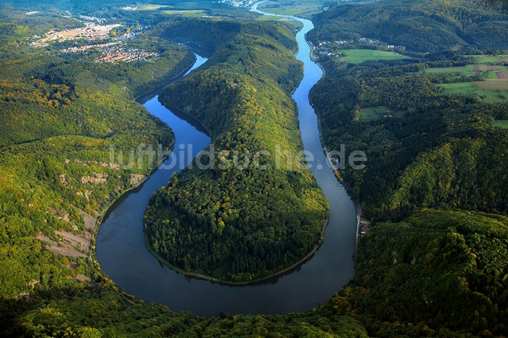 Luftaufnahme Mettlach Die Saarschleife In Der Gemeinde Mettlach Im