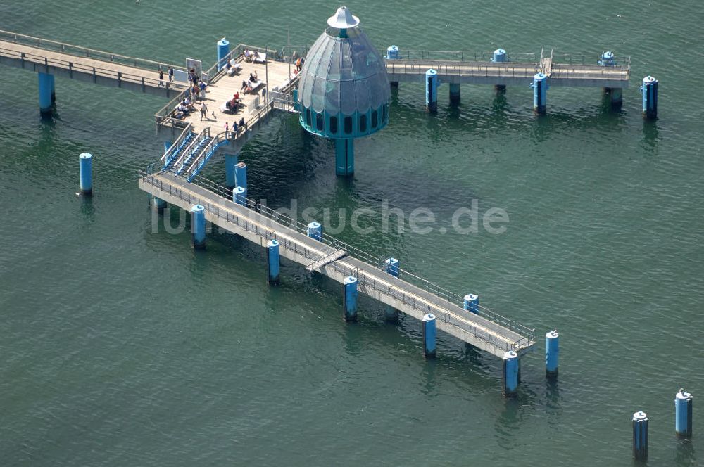 Sellin von oben - Die Seebrücke Sellin