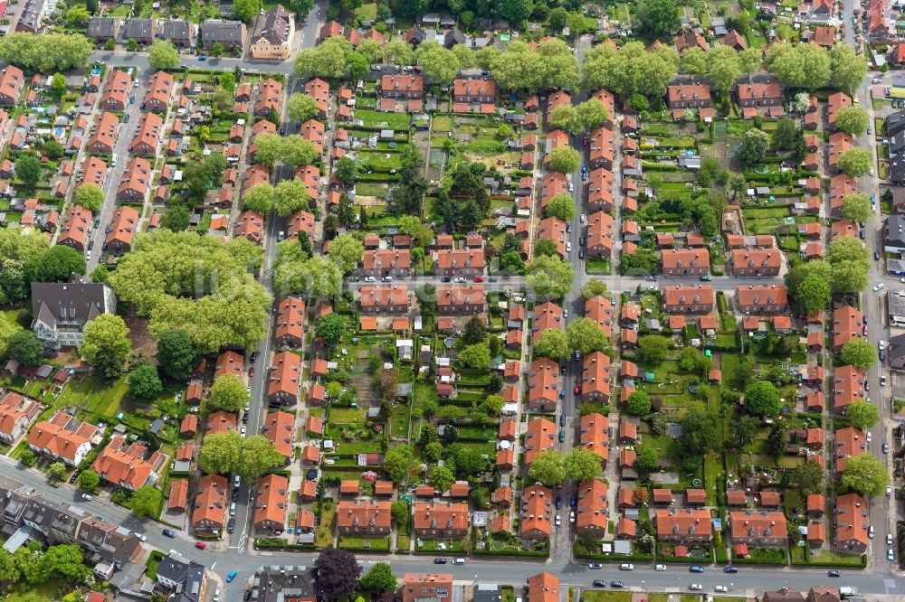 Luftbild Oberhausen - Die Siedlung Stemmersberg im Stadtteil Heide in Oberhausen in Nordrhein-Westfalen