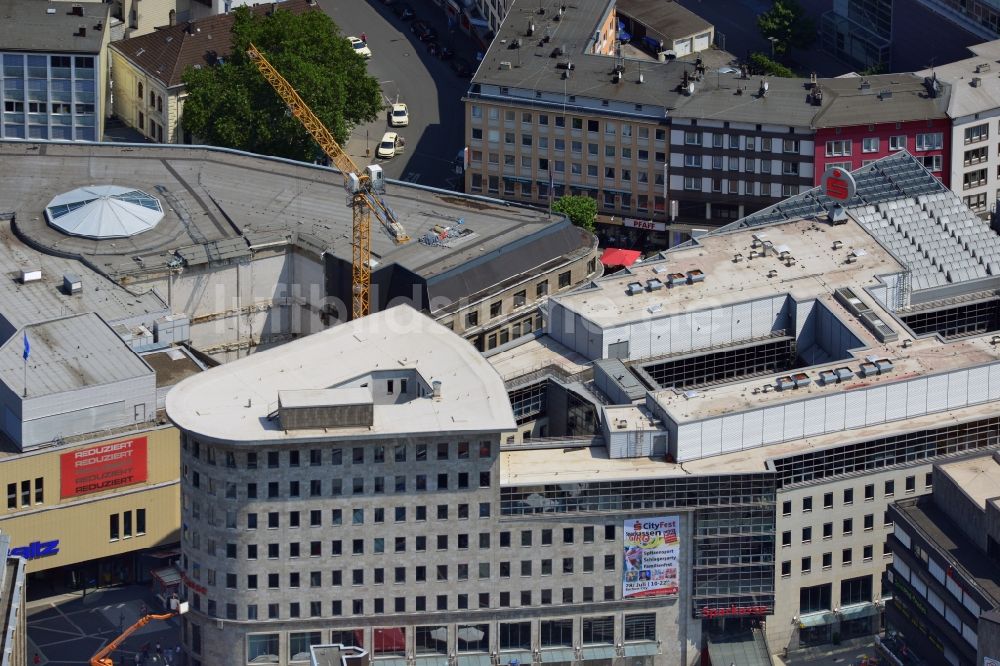 Luftbild Bochum - Die Sparkasse Bochum Hauptstelle am Dr. Ruer Platz in Bochum im Bundesland Nordrhein-Westfalen