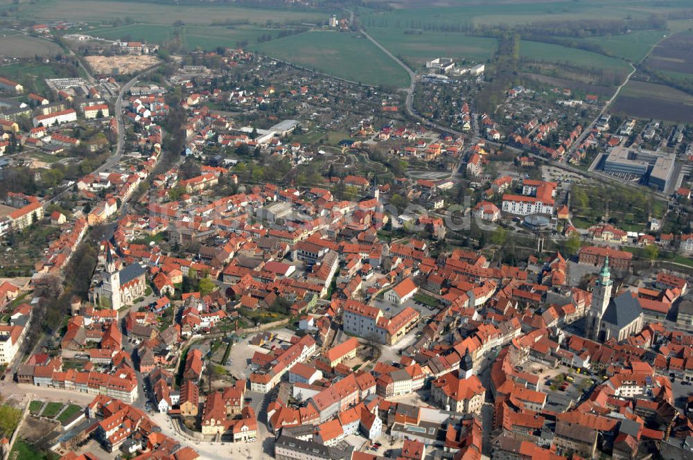 Bad Langensalza aus der Vogelperspektive: Die Stadt Bad Langensalza in Thüringen