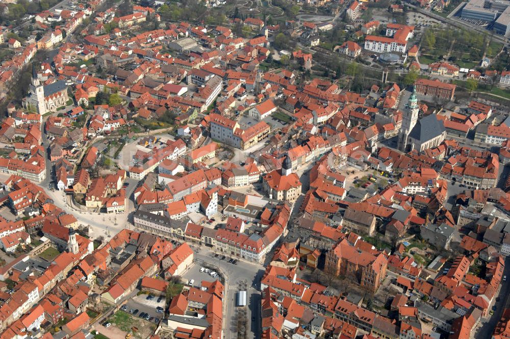 Luftaufnahme Bad Langensalza - Die Stadt Bad Langensalza in Thüringen