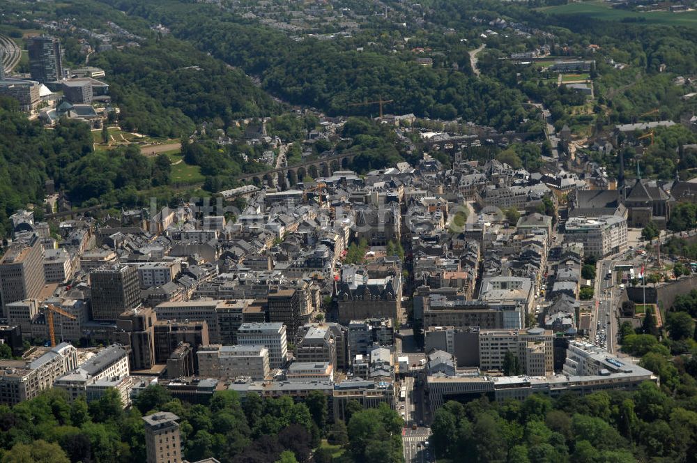 LUXEMBURG von oben - Die Stadt Luxemburg (frz