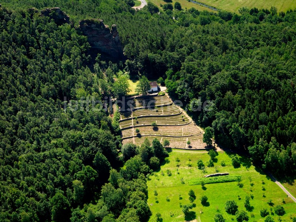 Luftbild Dahn - Die St.Michaelskapelle in Dahn im Bundesland Rheinland-Pfalz